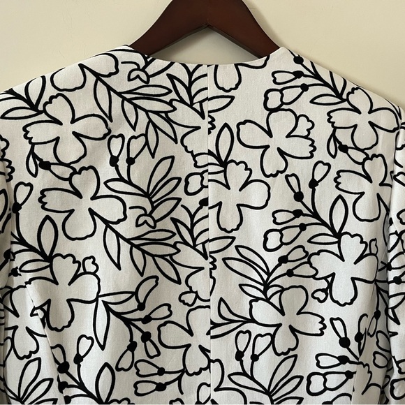 NEW! Liz Claiborne Separates Black/White Floral Business Blazer/Jacket Size 14 - Picture 5 of 16